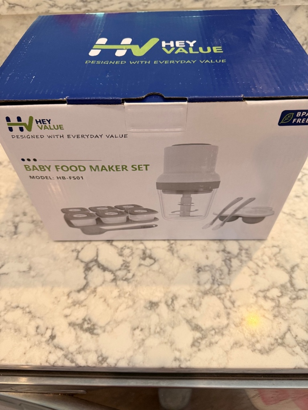 NIB- HEYVALUE Larger Baby Food Processor Set